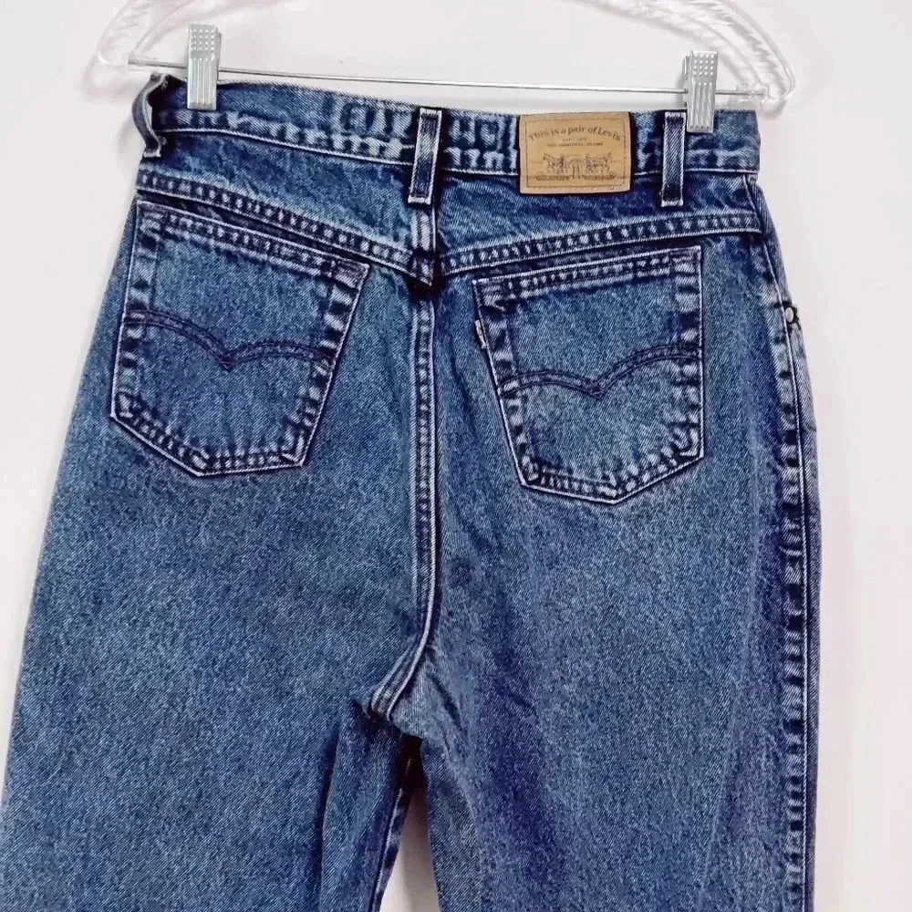 Levi's 900 series rare high waisted taper leg vintage jeans 12 - Picture 11 of 16